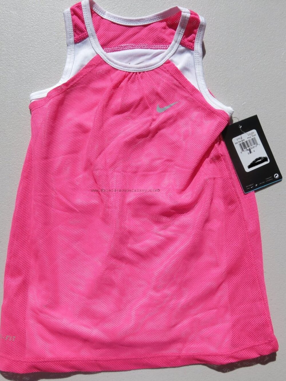 Nike Girls Size 4 Sundress ~ Pink White ~ Adorable